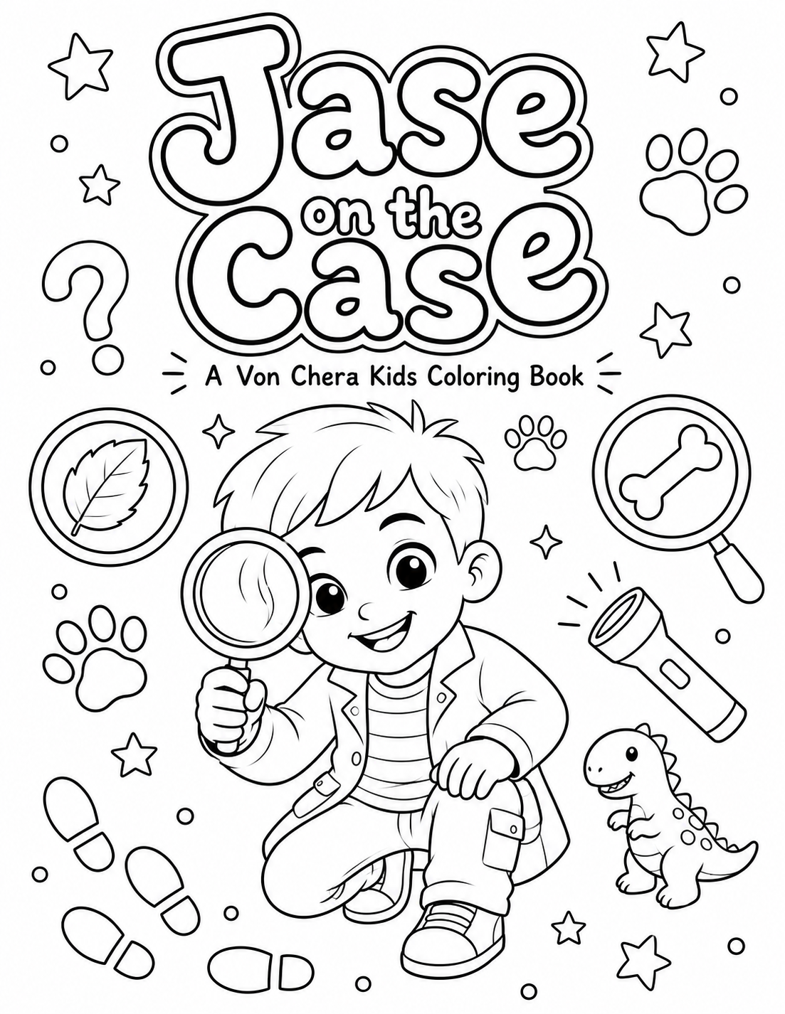 Jase on the Case coloring book cover